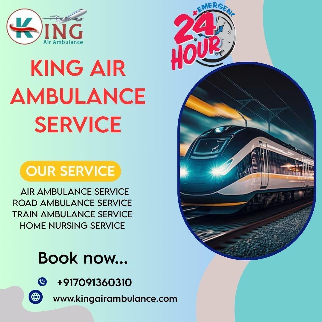  Choose King Train Ambulance in Indore for long distance medical transportation