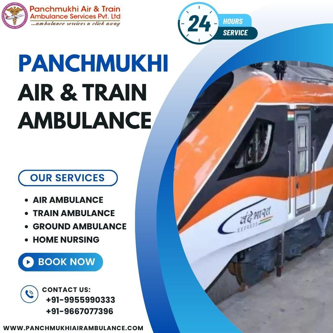 Panchmukhi Planned Critical Transit with Precision in Patna in a Train Ambulance