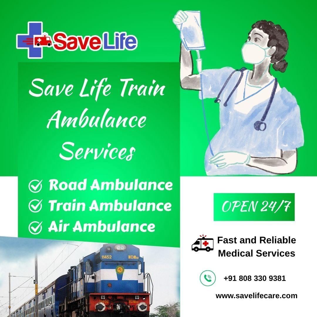 Take Save Life Train Ambulance Service in Patna