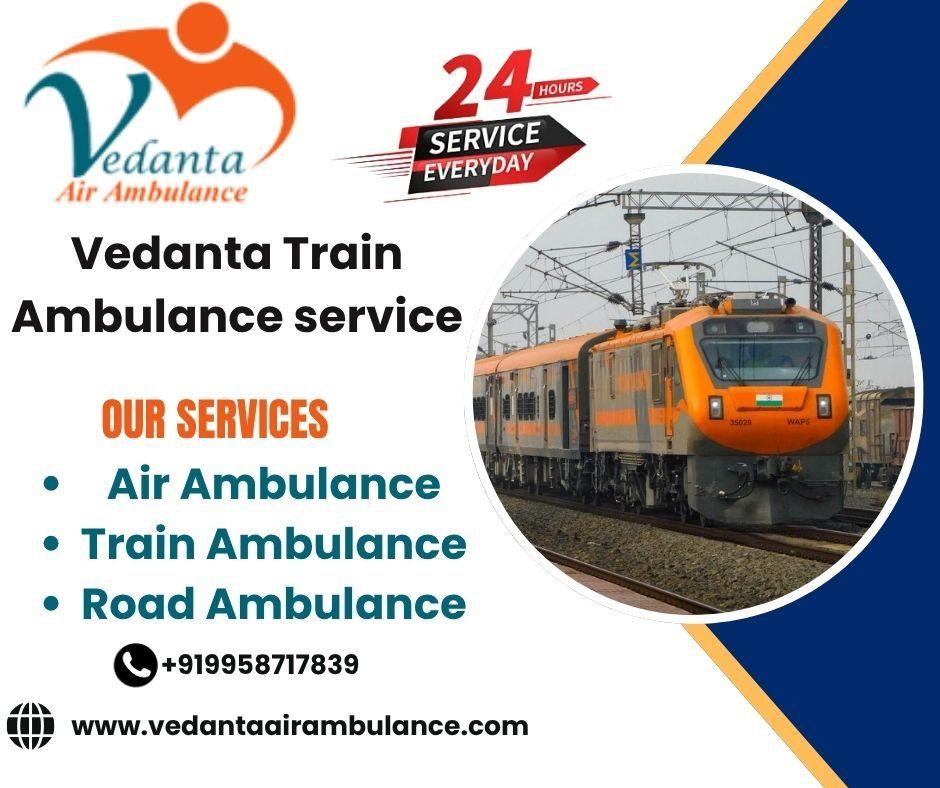 Select distress-free Vedanta train ambulance services in Bangalore  
