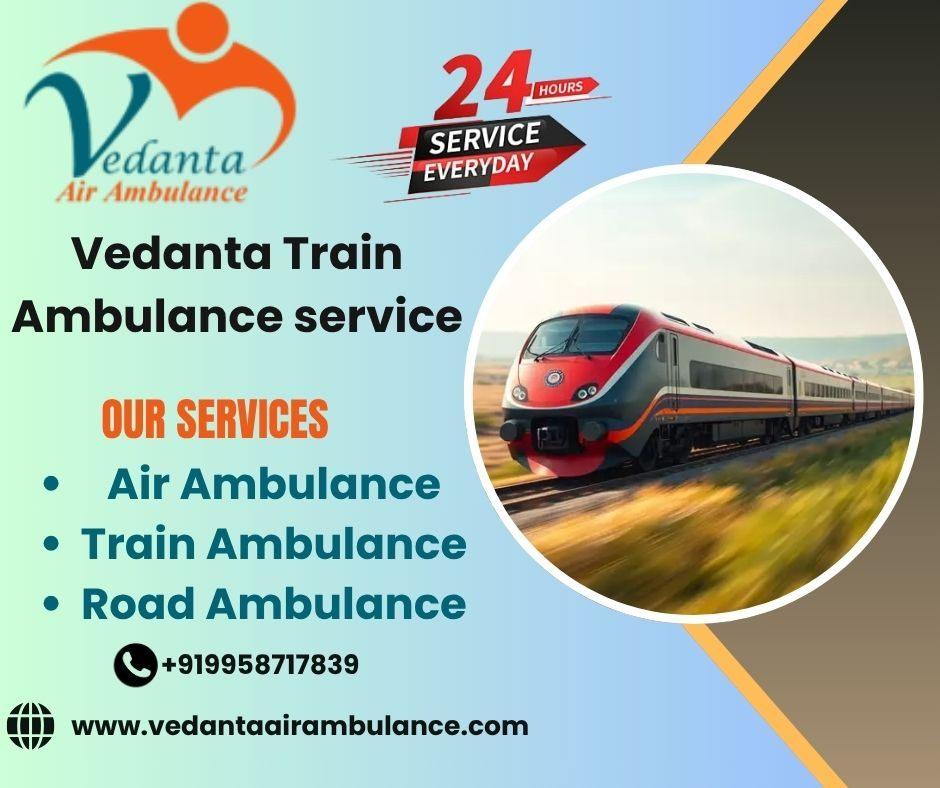 Vedanta Train Ambulance in Kolkata gives you enough time to work alone