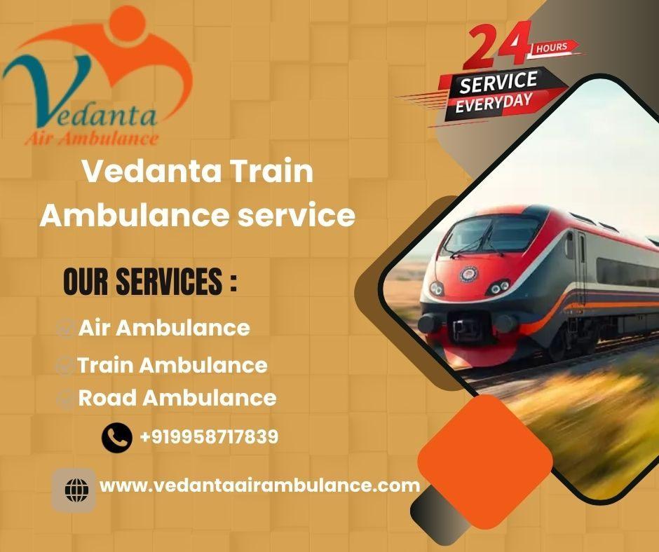 Choose Vedanta Train Ambulance Services in Ranchi with medical facilities