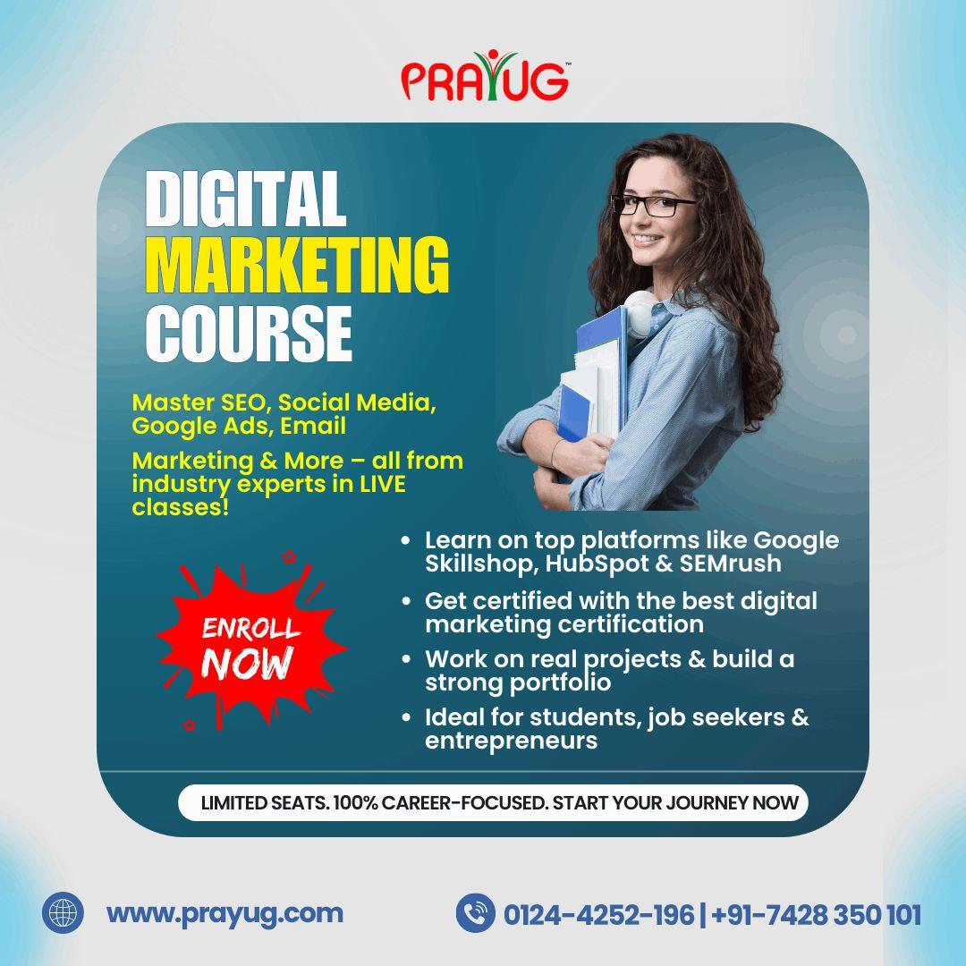 Get the Best Digital Marketing Certifications with Prayug's Live Online Course