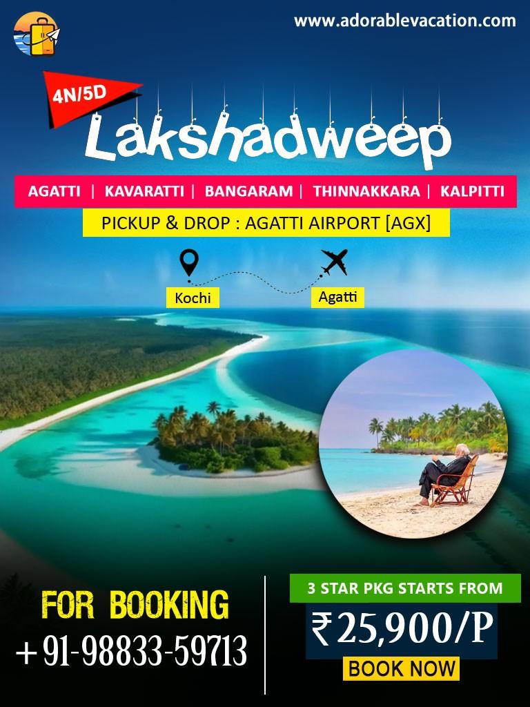 Book Lakshadweep Package Tour from Kolkata - Best Price, Call Now!