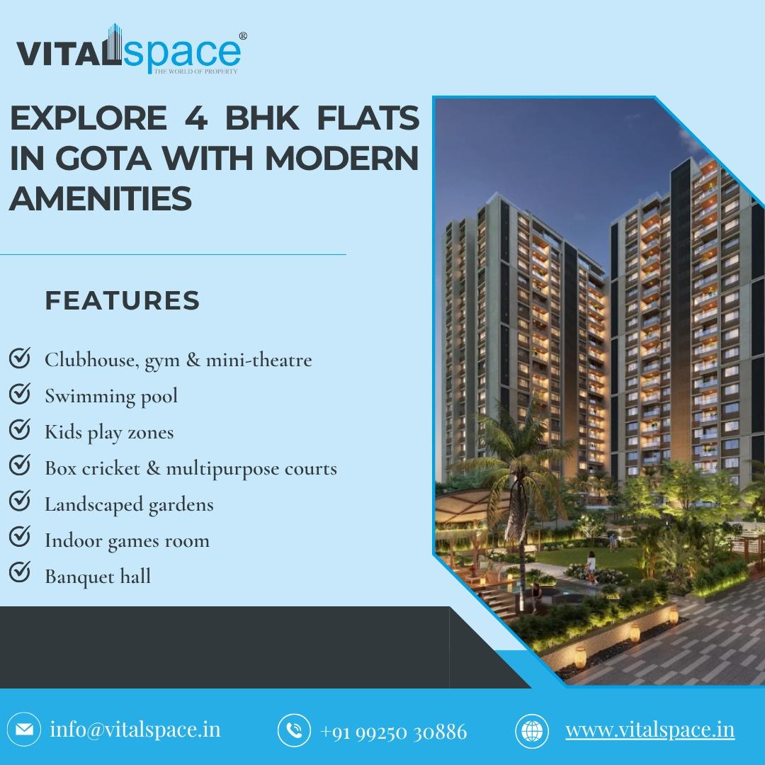 Find The Best Deals on Spacious and Affordable 4 BHK flats in Gota