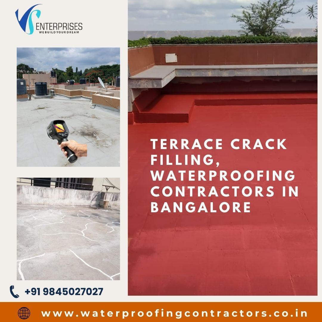 Terrace Crack Filling Waterproofing Contractors in Bangalore