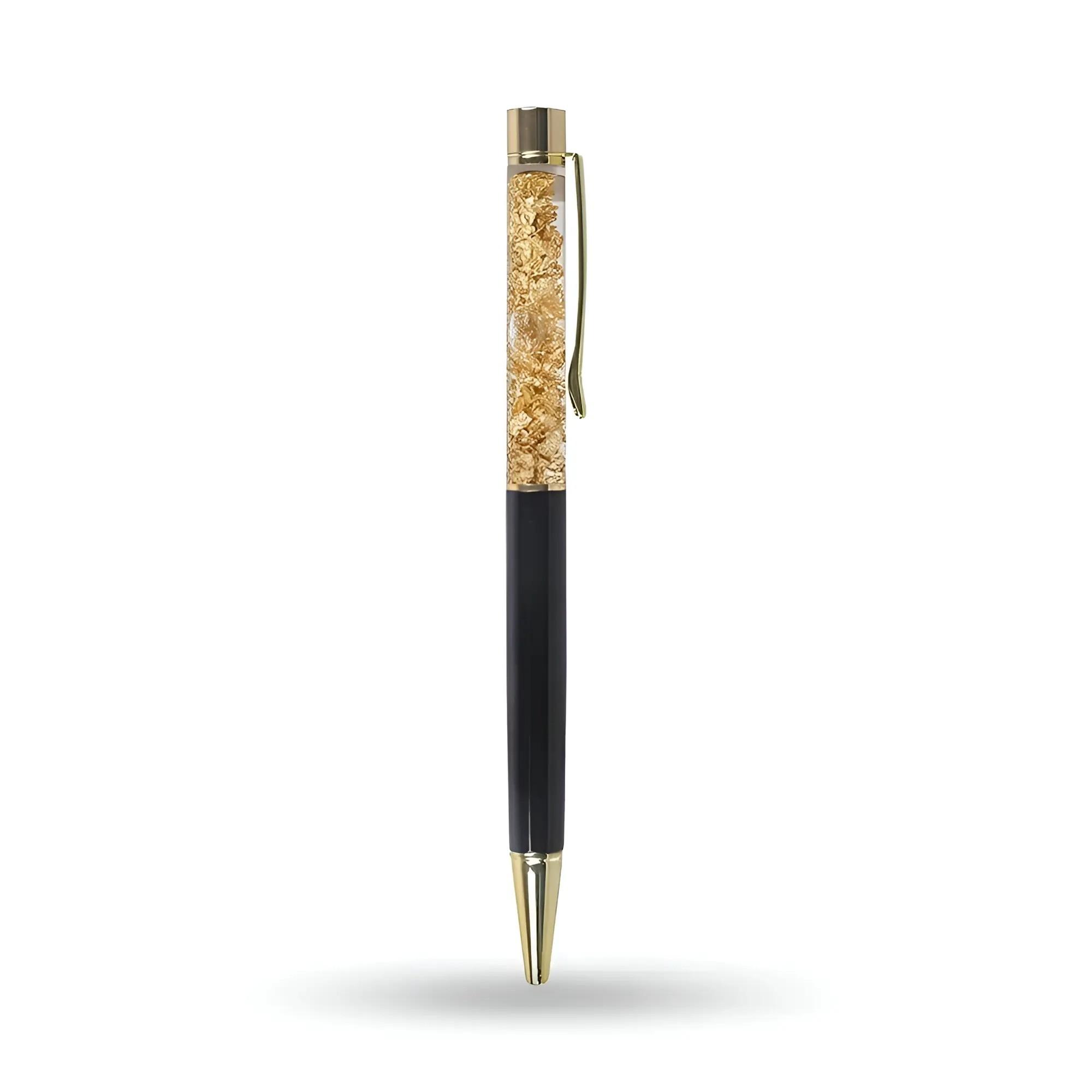Personalized Golden Glitter Pen