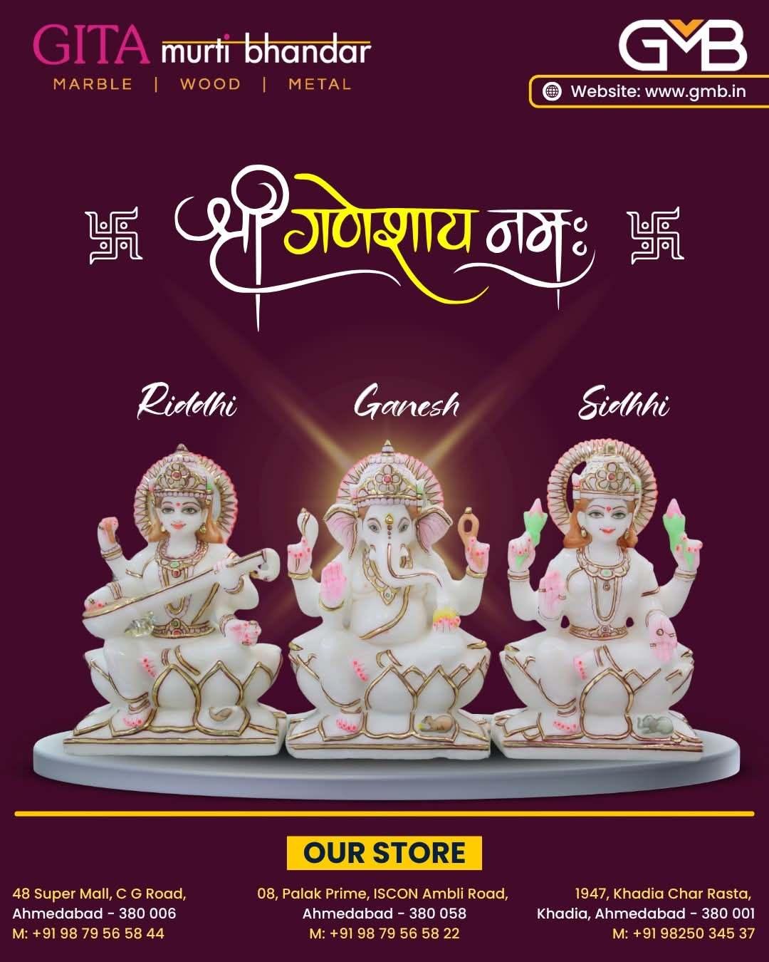 gmb.in | Marble Ganesh Statues
