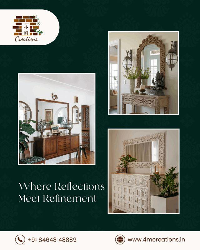 Elegant Mirror Console Designs for Timeless  Interiors