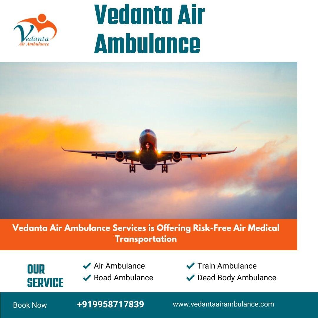 Magnificent Air Ambulance with Professional Medical Staff from Hyderabad