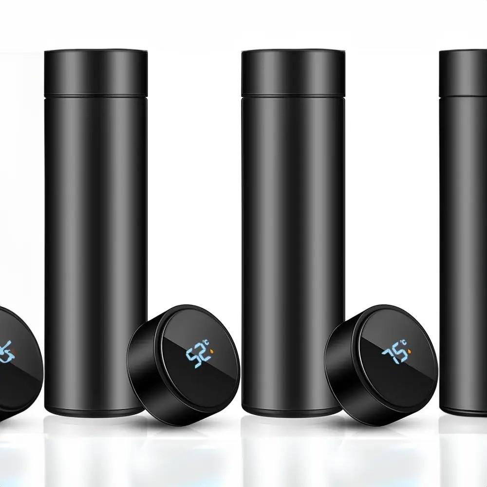 Black Temperature Display Bottles