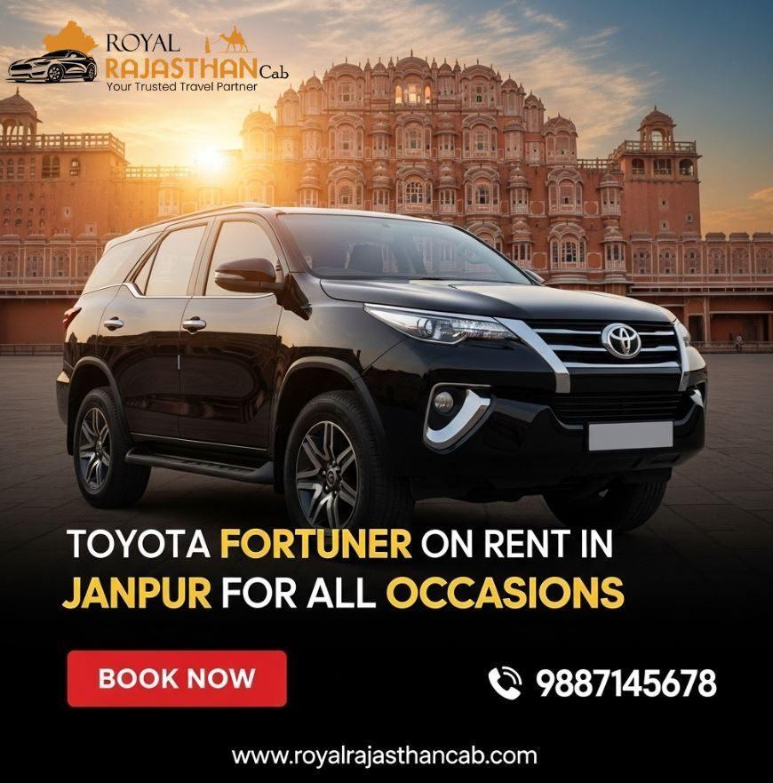 Toyota Fortuner on Rent in Jaipur for All Occasions