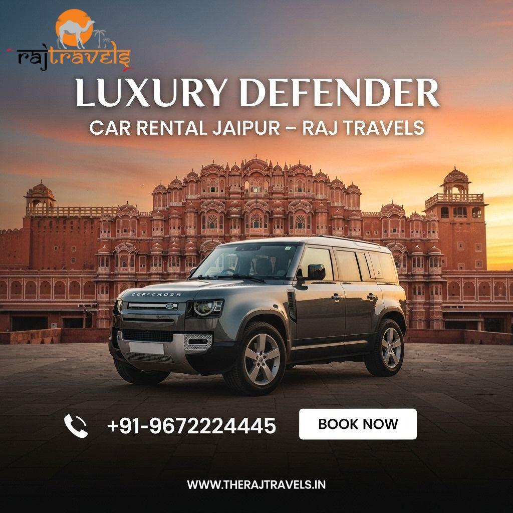 Luxury Defender Car Rental Jaipur  Raj Travels