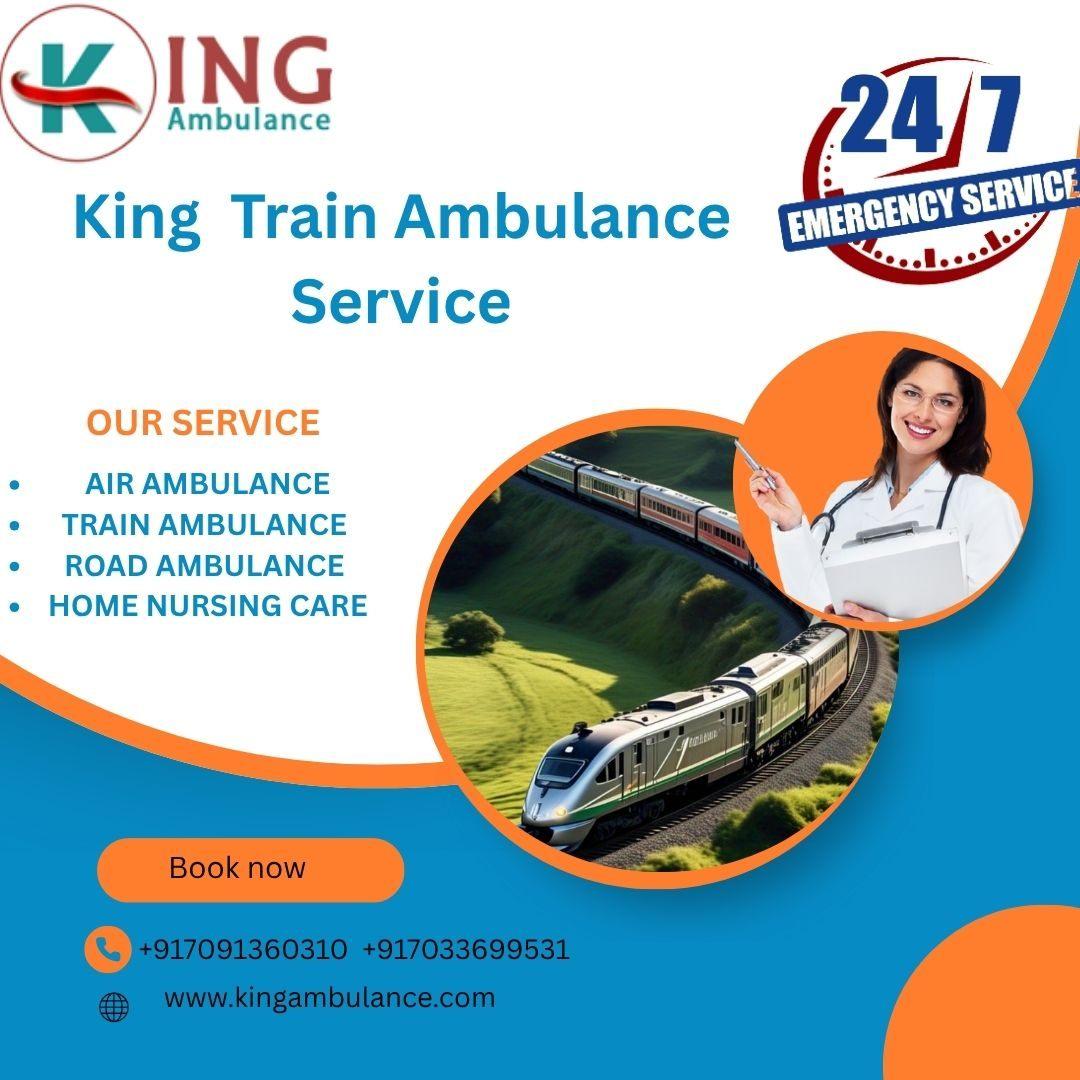 King Train Ambulance Service in Varanasi reaches your patient's