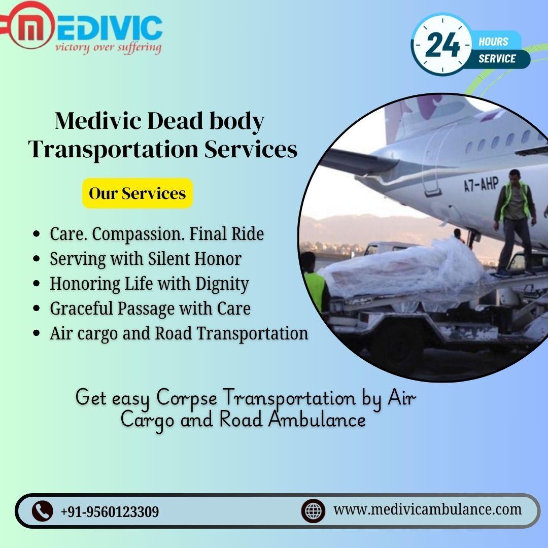 Get Medivic Dead Body transist by Air Cargo for Secure and Systematic in Vellore