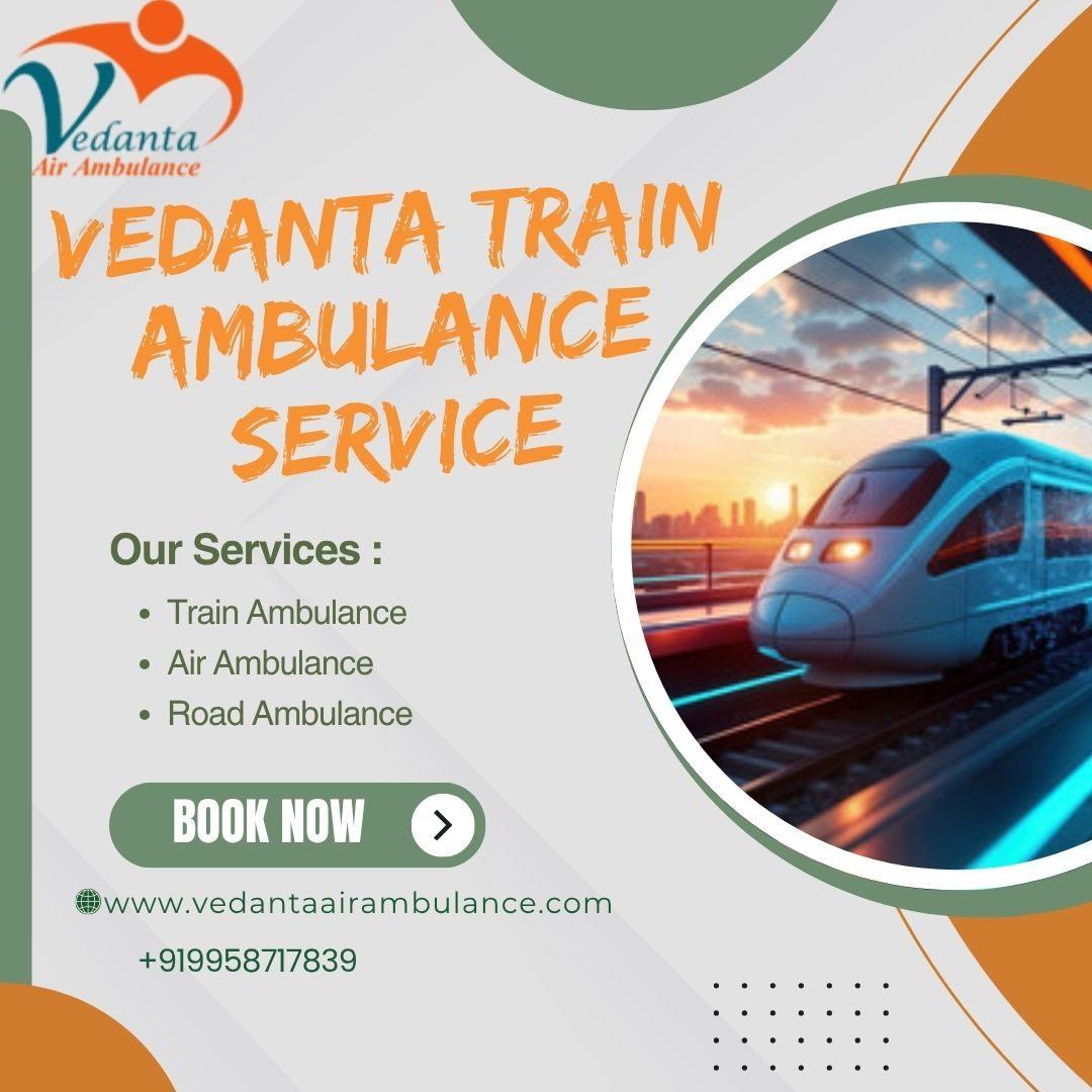 Book Vedanta Train Ambulance services now  take care of patients in Varanasi 