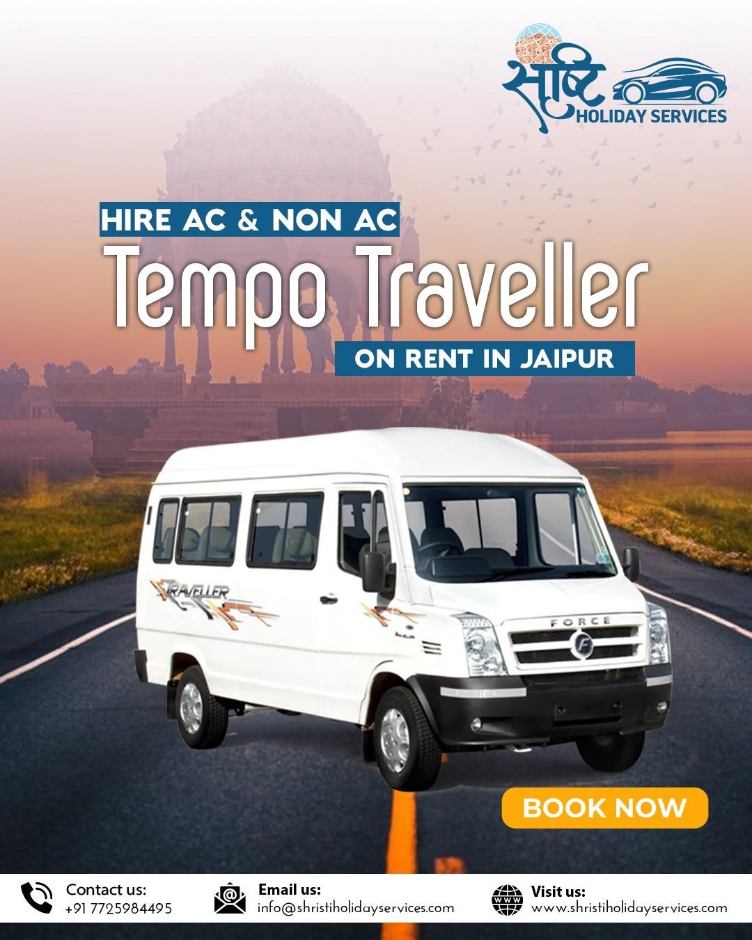 12 Seater Tempo Traveller Hire in Jaipur