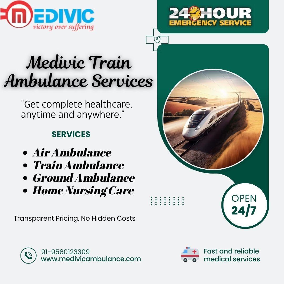 Medivic assists the patients transist in Guwahati in its Train Ambulance
