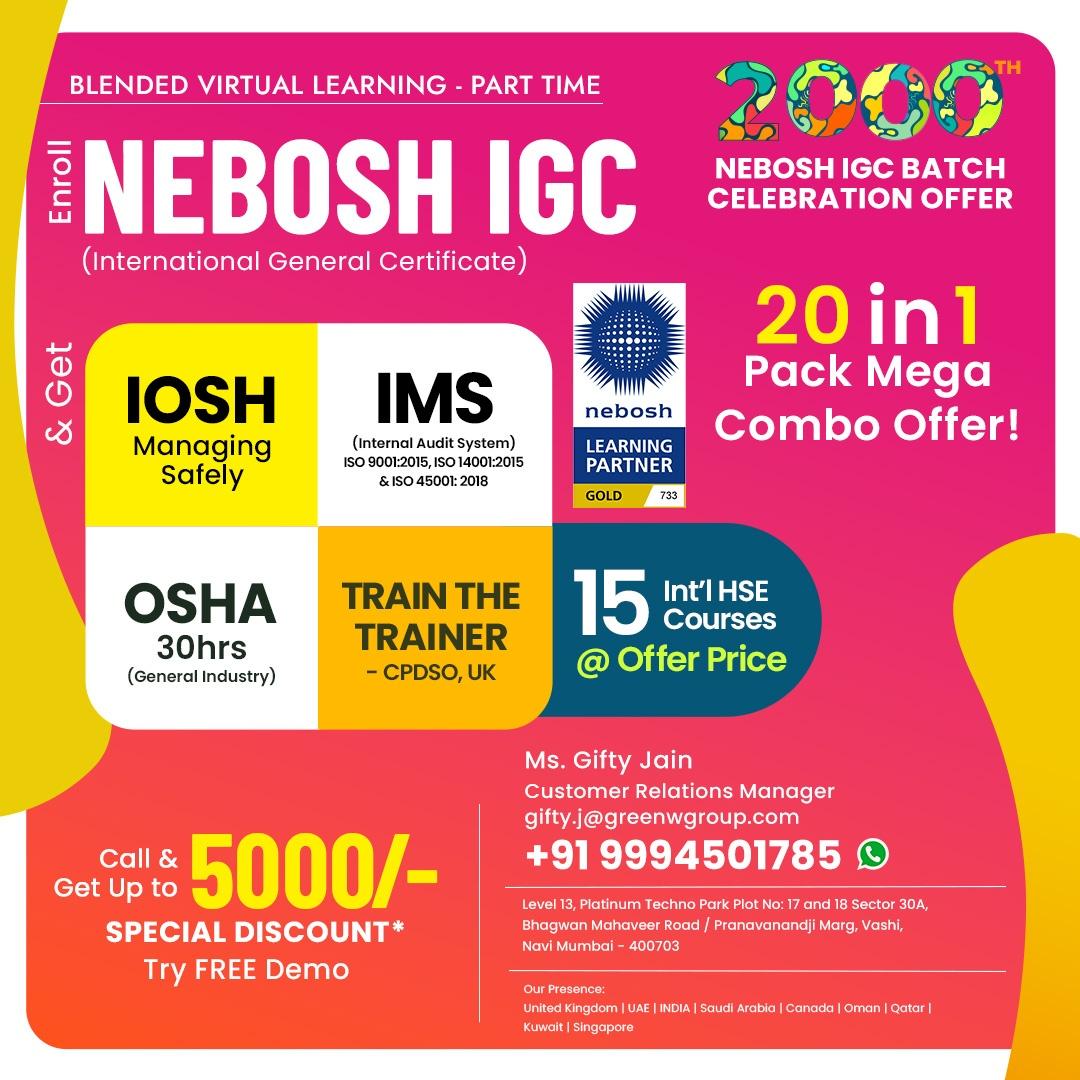  NEBOSH IGC Course in   Maharashtra