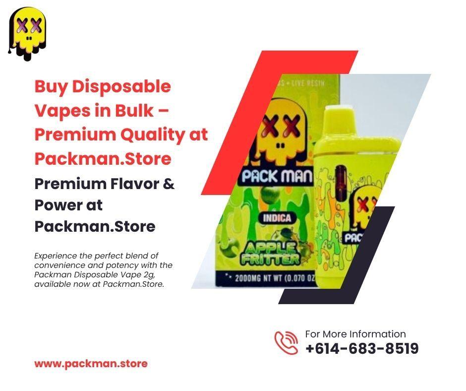 Buy Disposable Vapes in Bulk Premium Quality at Packman.Store