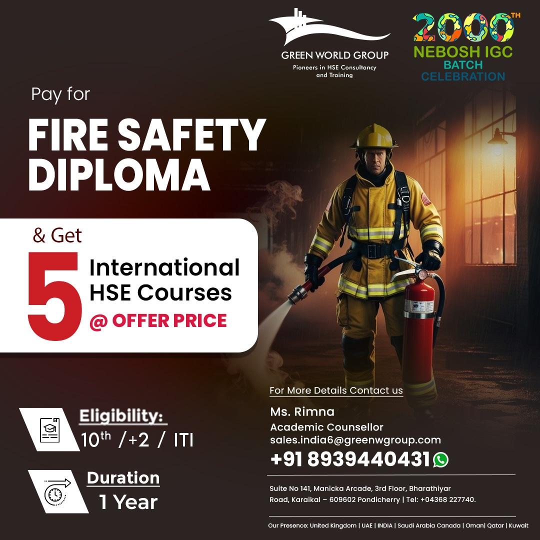 Fire Safety Diploma Course in Trivandrum 