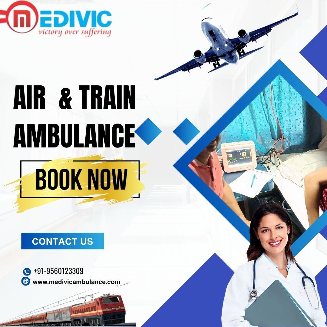 Medivic Train Ambulance from Ranchi Provide Advanced Life Support Facilitated