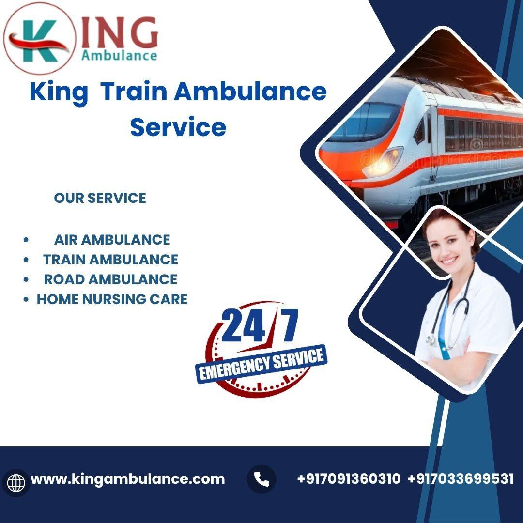 King Train Ambulance Service in Dibrugarh transports patients