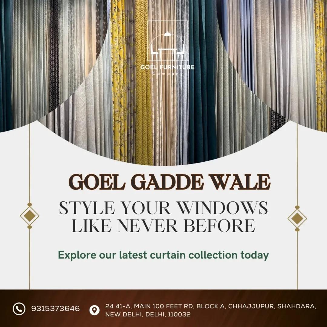 Best Curtains Shop in Shahdara Delhi  at Goel Gadde Wale Collection