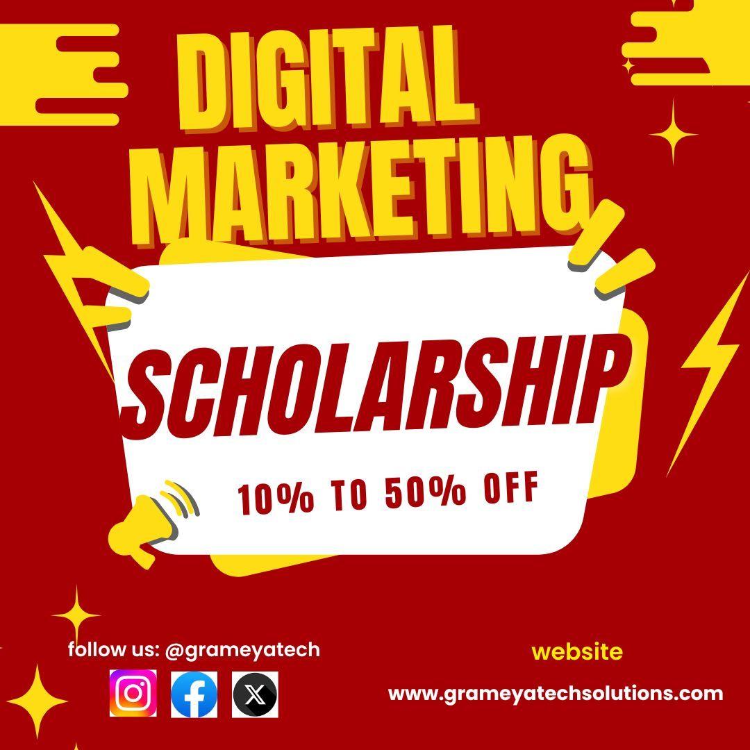 digital marketing scholarship - chennai- grameyatechsoluions