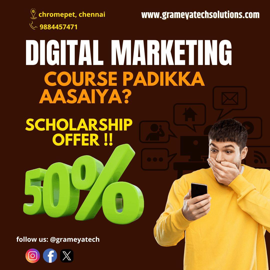 digital marketing - scholarship - grameyatechsolutions