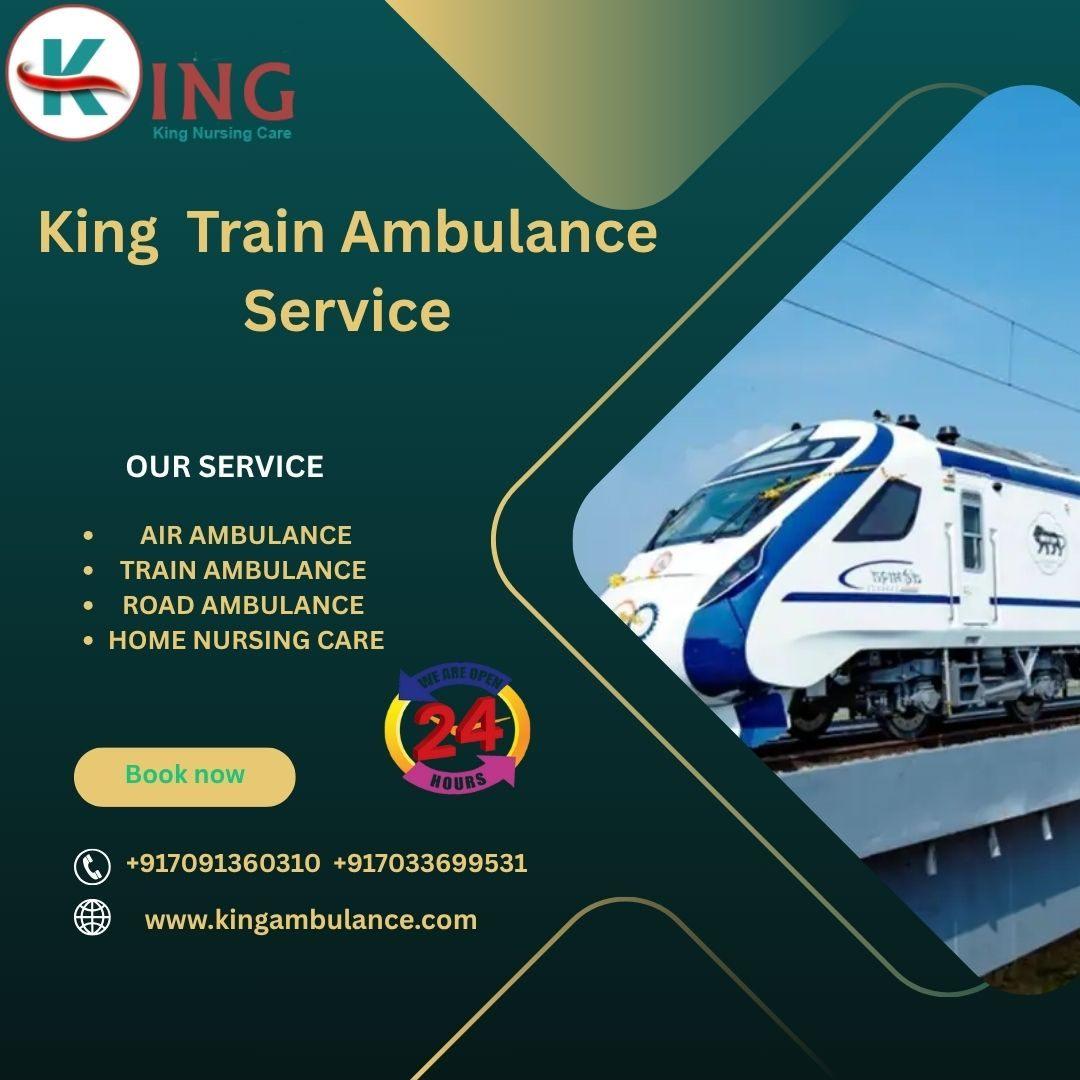 King Train Ambulance Service in Dibrugarh transports your patient