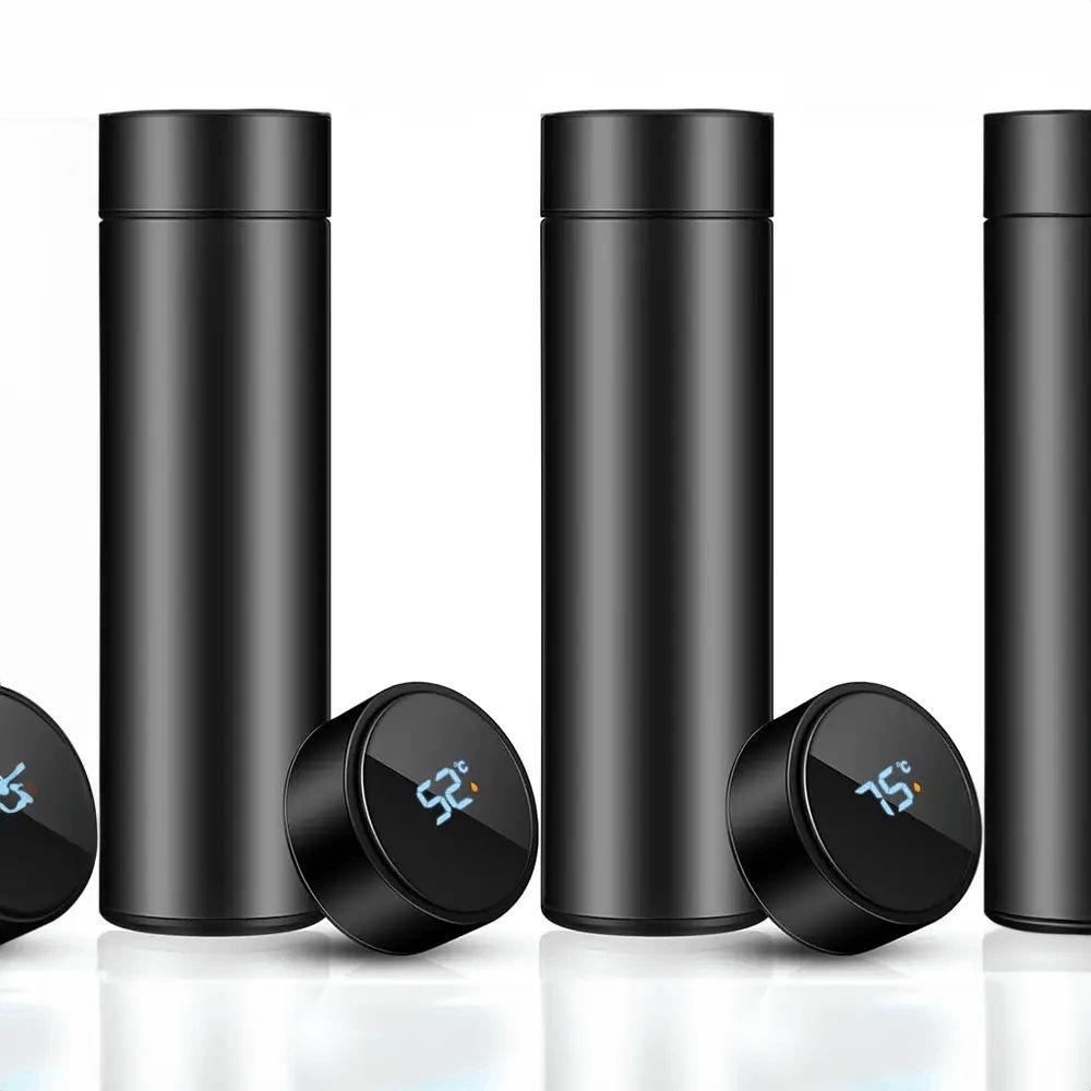 Black Temperature Display Bottles