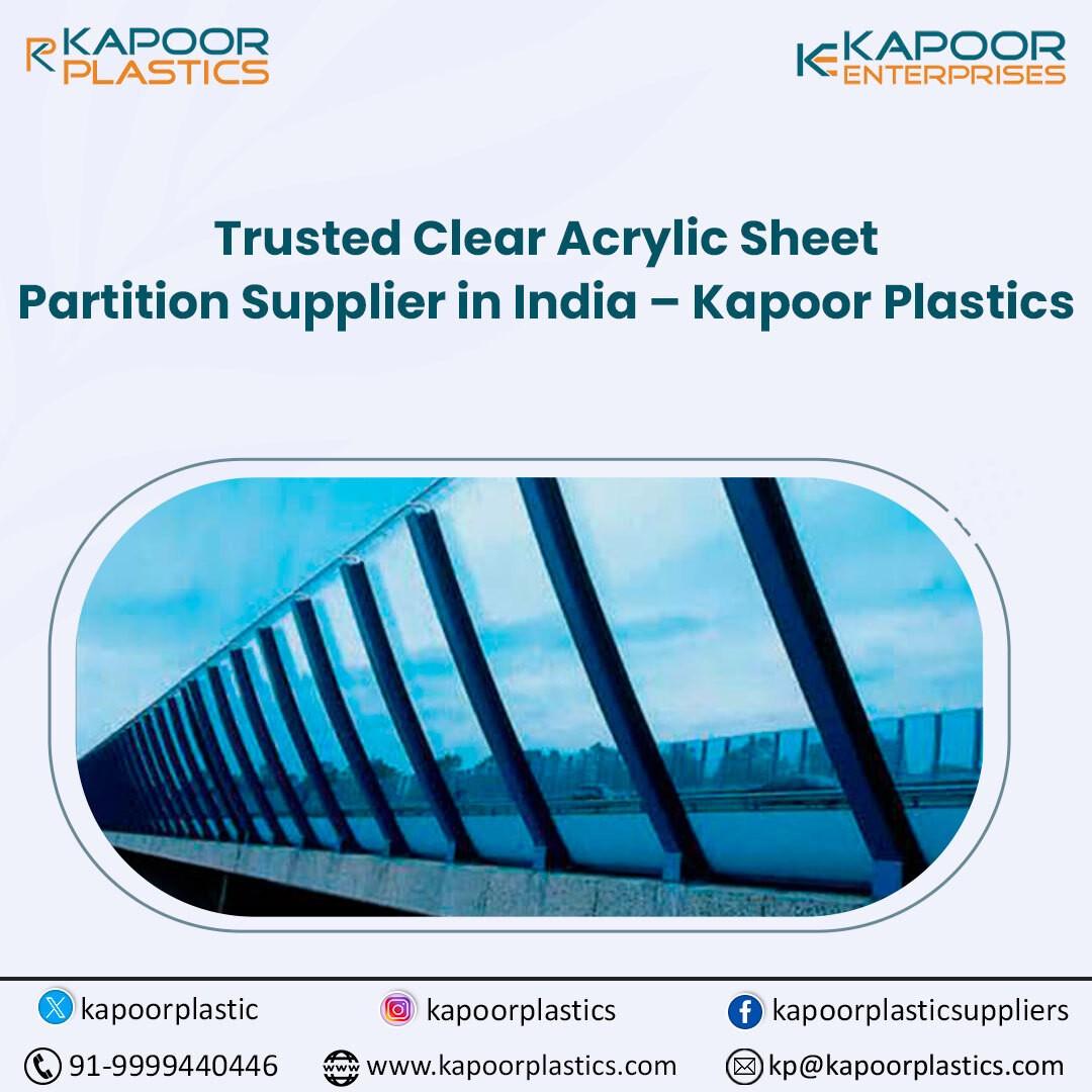 Trusted Clear Acrylic Sheet Partition Supplier in India:Kapoor Plastics