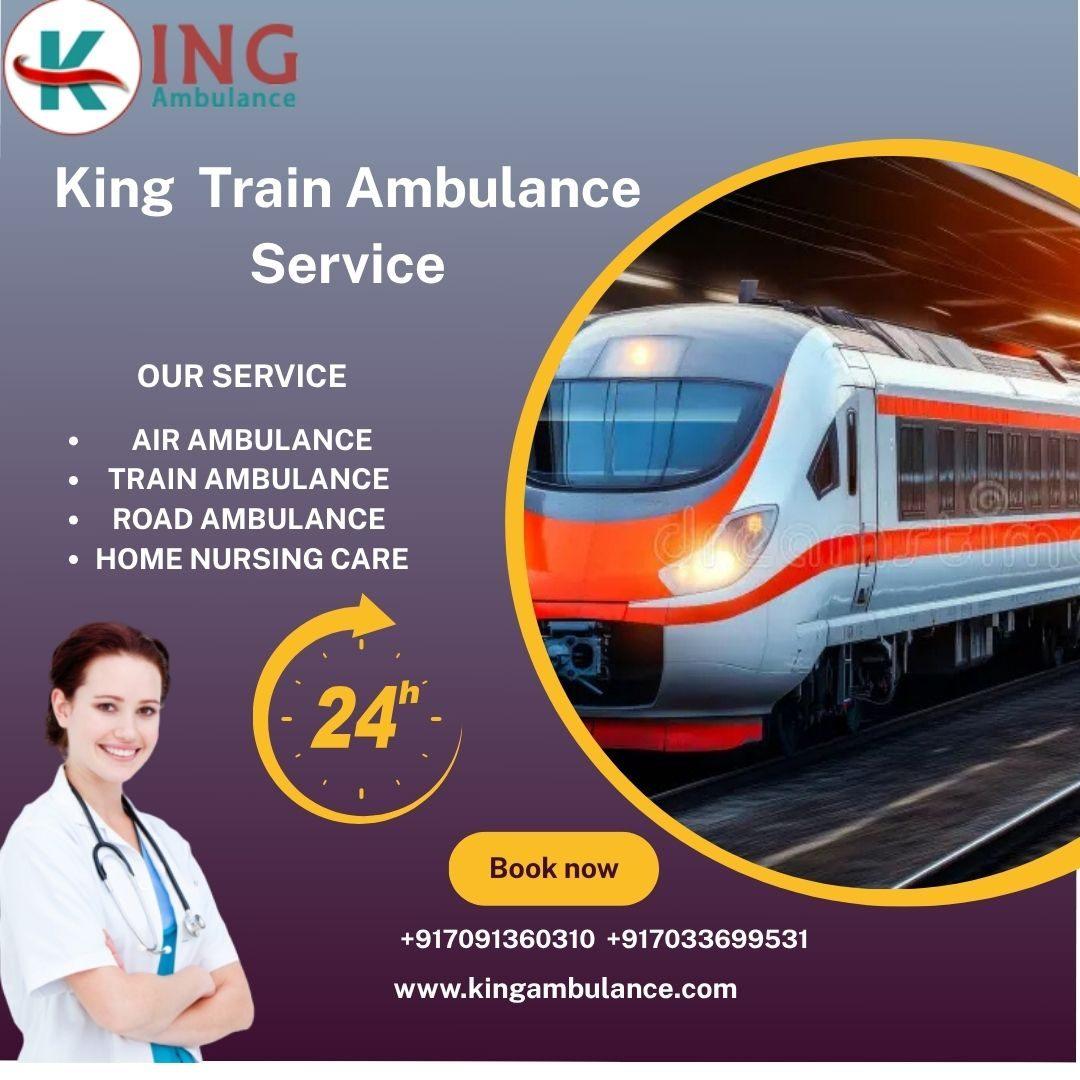 King Train Ambulance Service in Bhopal provides a safe and hassle-free transfer 