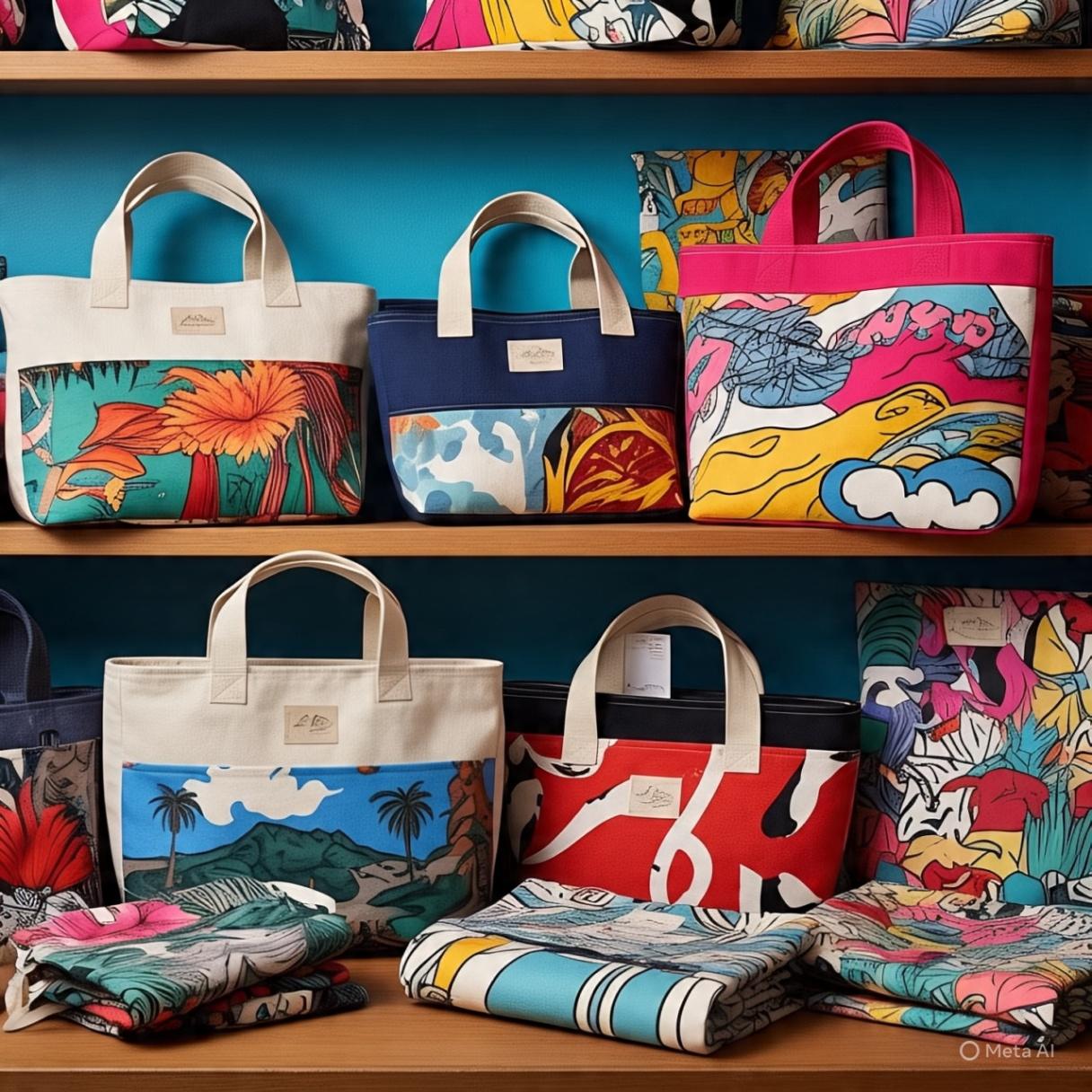 Printed Cotton Tote Bags