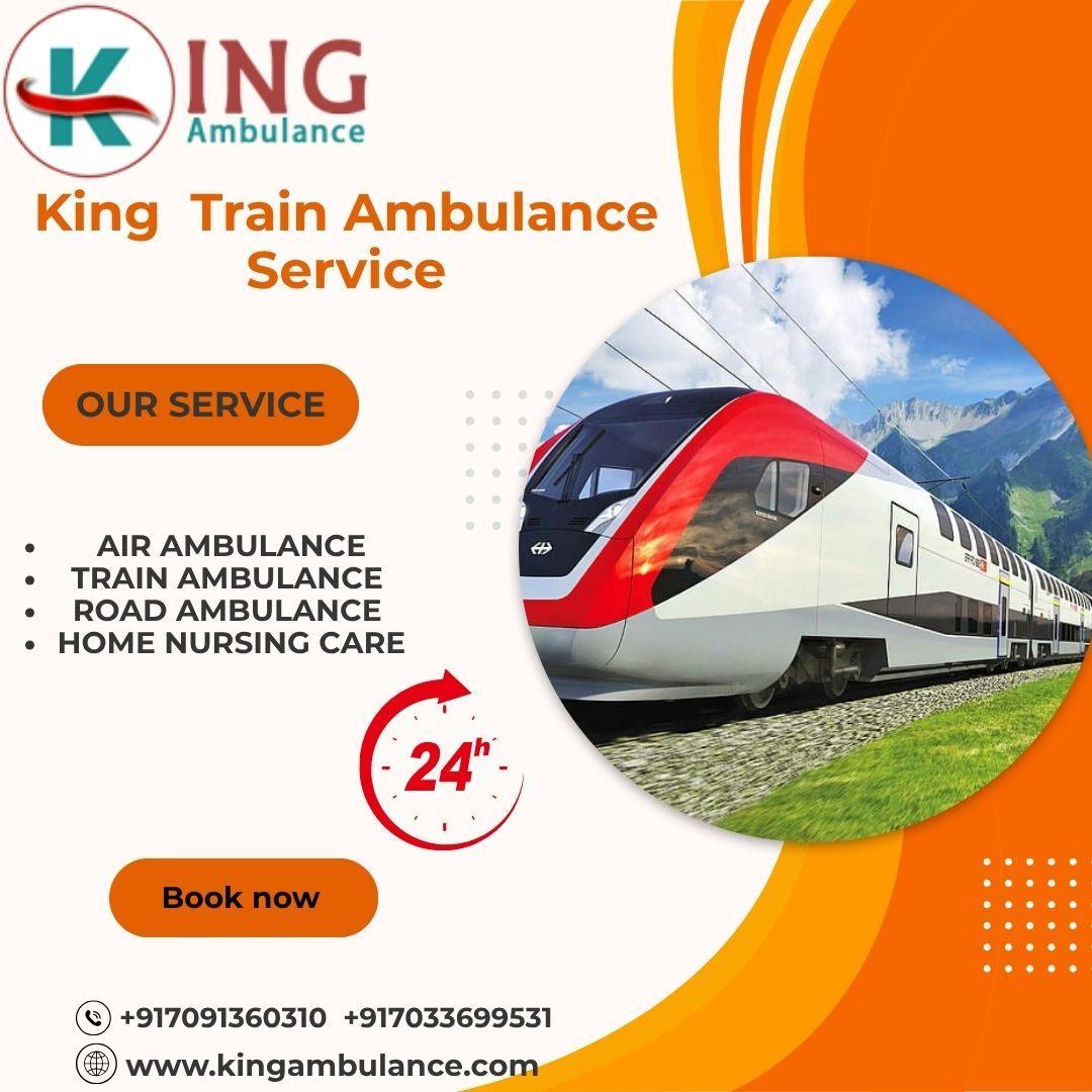 King Train Ambulance Service in Dibrugarh Provides the Transporting the Patient