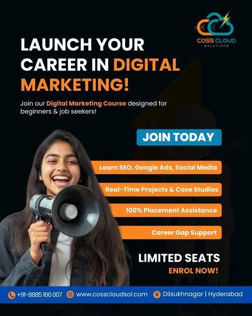 Digital Marketing Training in Dilsukhnagar | 100% Placement
