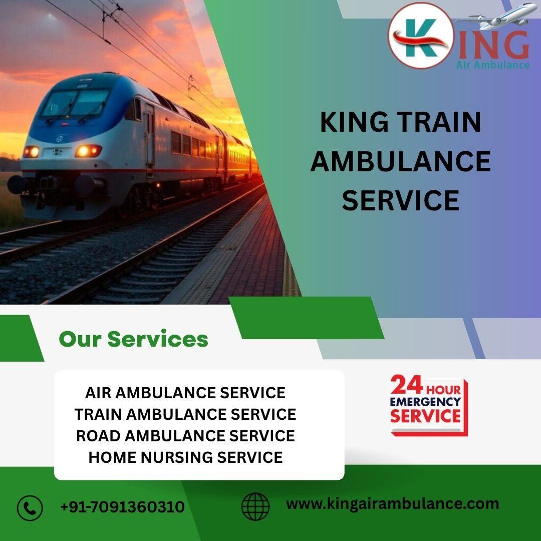 Select King Train Ambulance Service for Well Arranged Patient Shifting In Delhi 