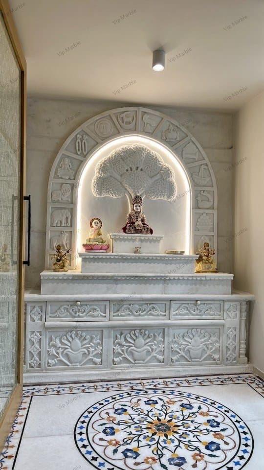 Marble Jain mandir for home
