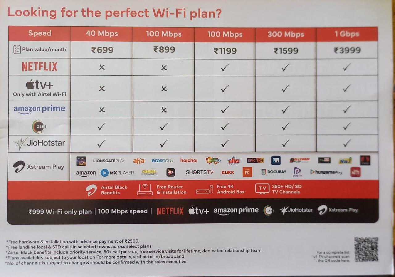 Airtel xstream fiber New Connection in Coimbatore Call 9597000889