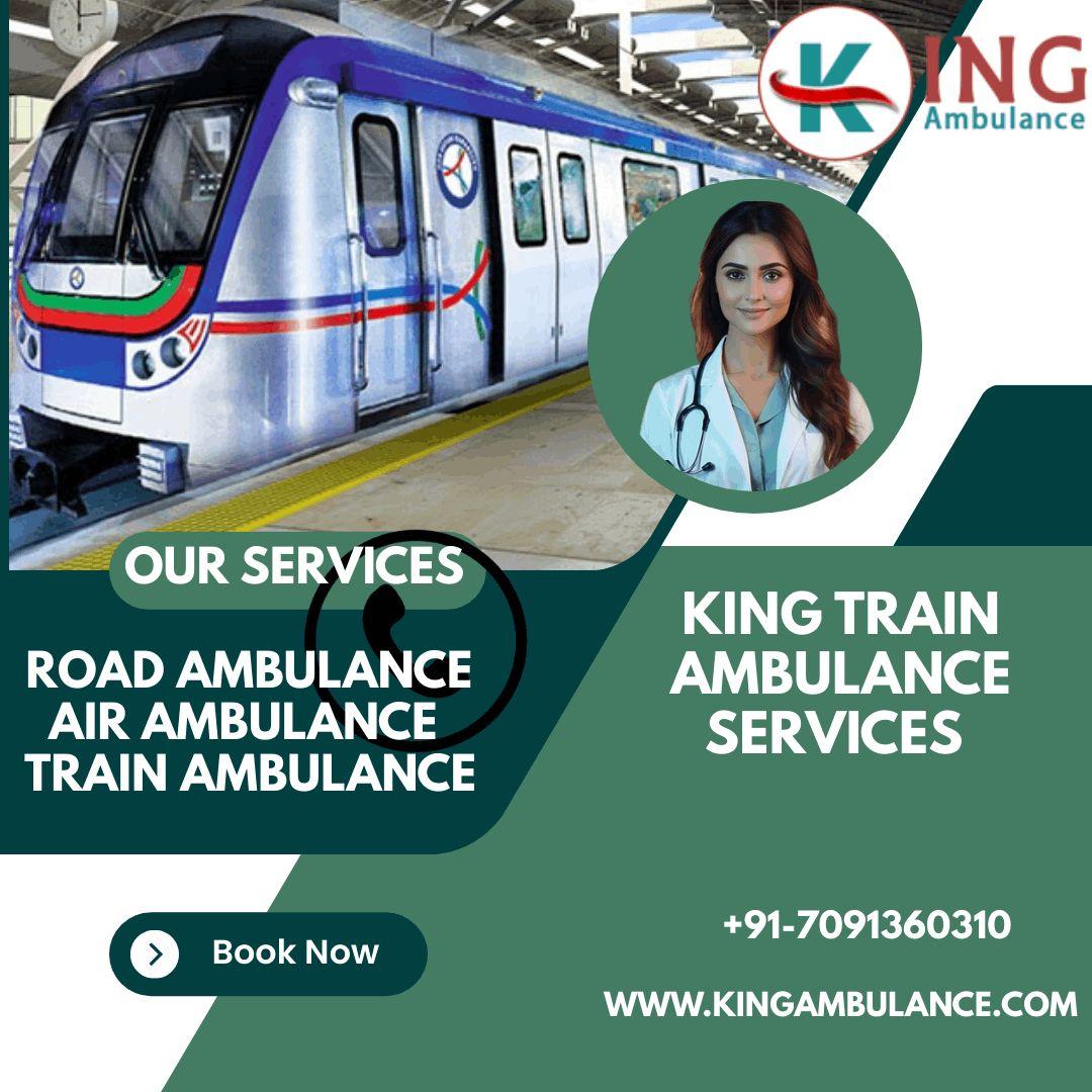 Book King Train Ambulance Service in Raipur for your patient now