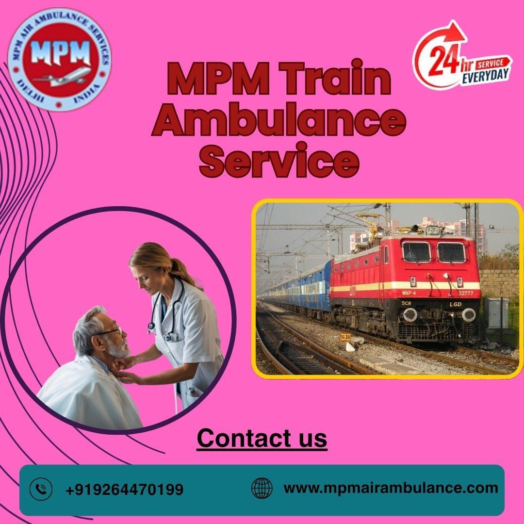 Book MPM Train Ambulance Service in Mumbai 