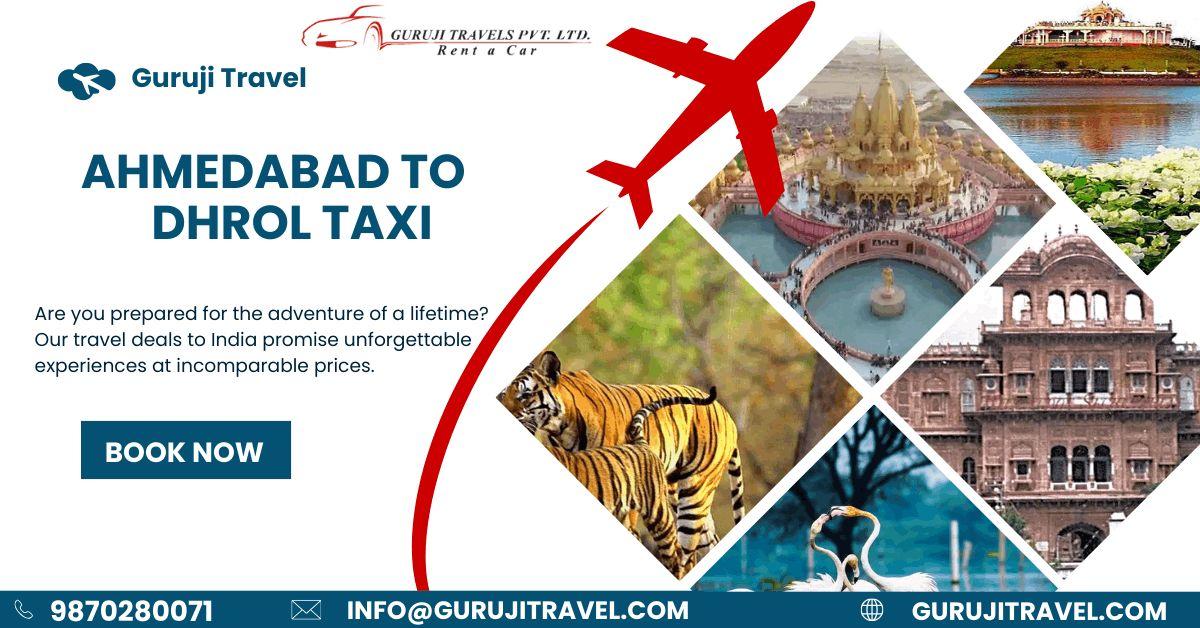 Ahmedabad to Dhrol  Taxi service