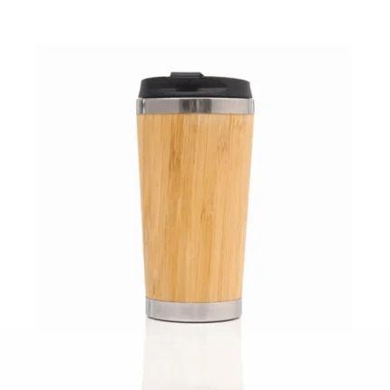 Bamboo Mugs With Flip Lid