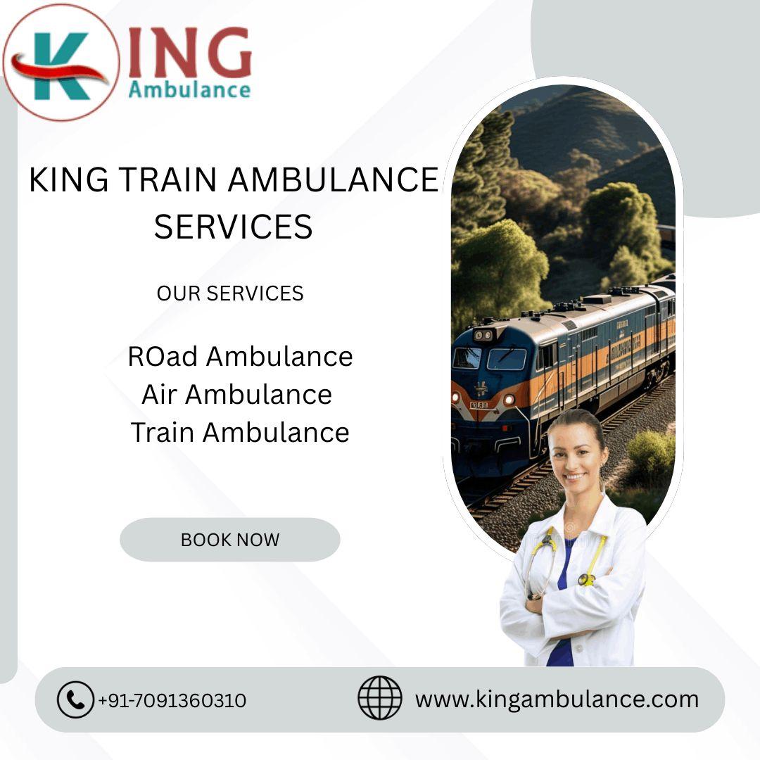Book King Train Ambulance Service in Siliguri for your critical patient now