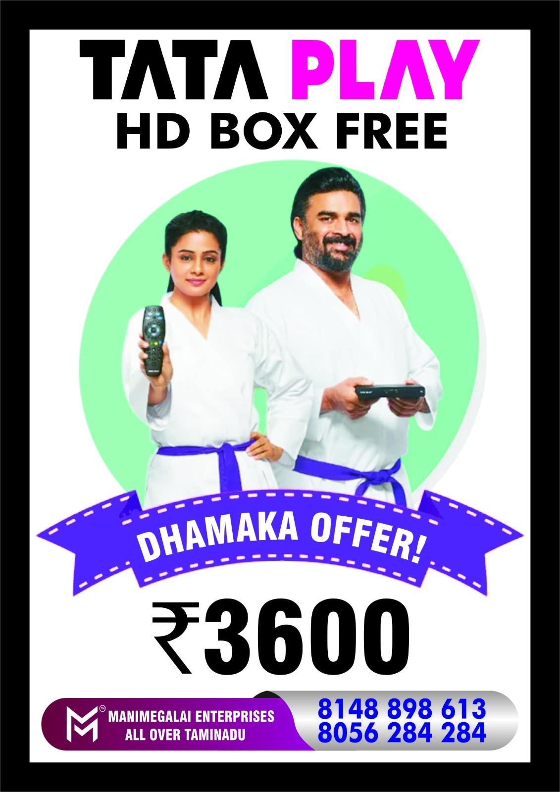 Tata Play DTH New Connection in Singaperumalkoil call 8056 284 284