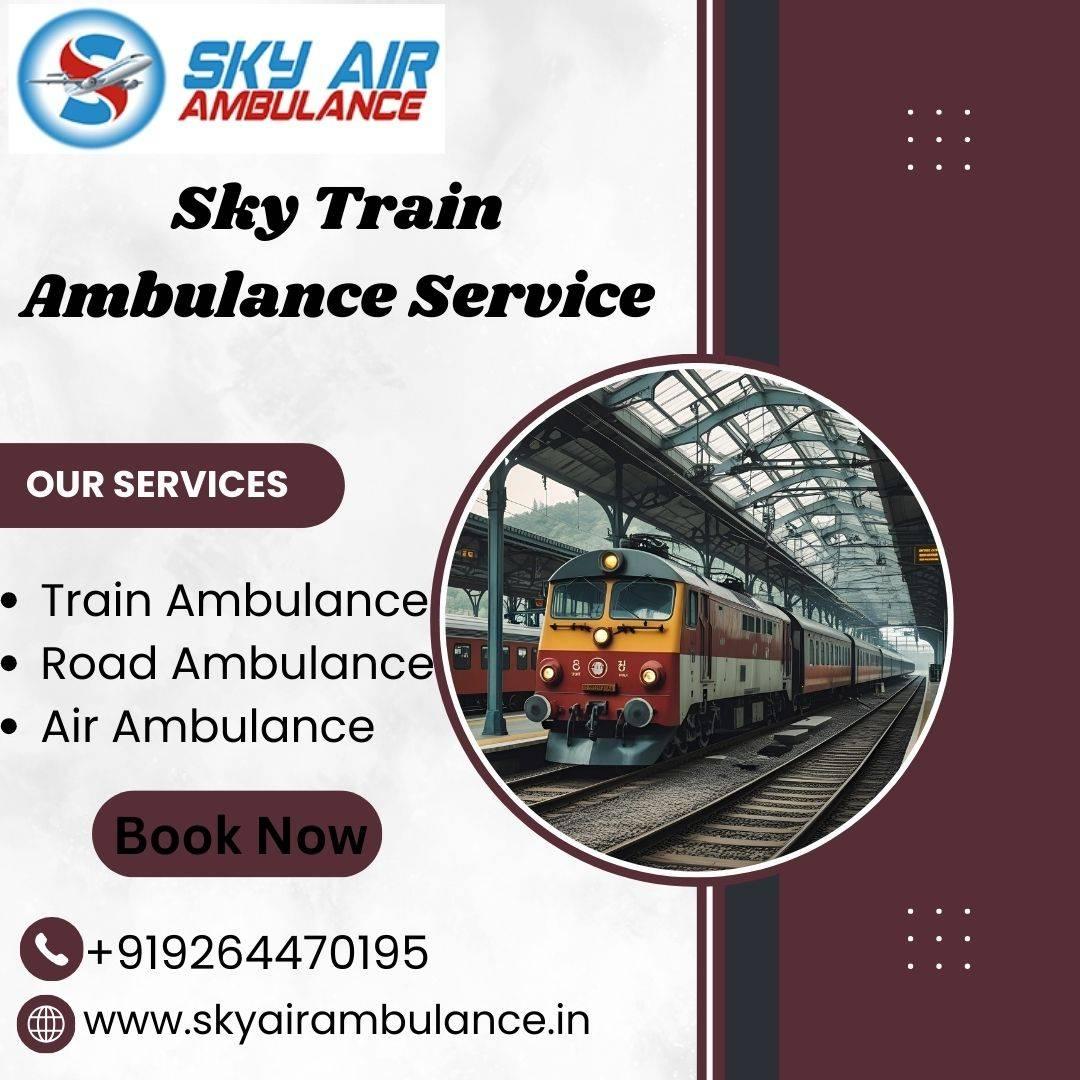  Get Sky Train Ambulance Service with Doctor Assistance Team in Bhopal