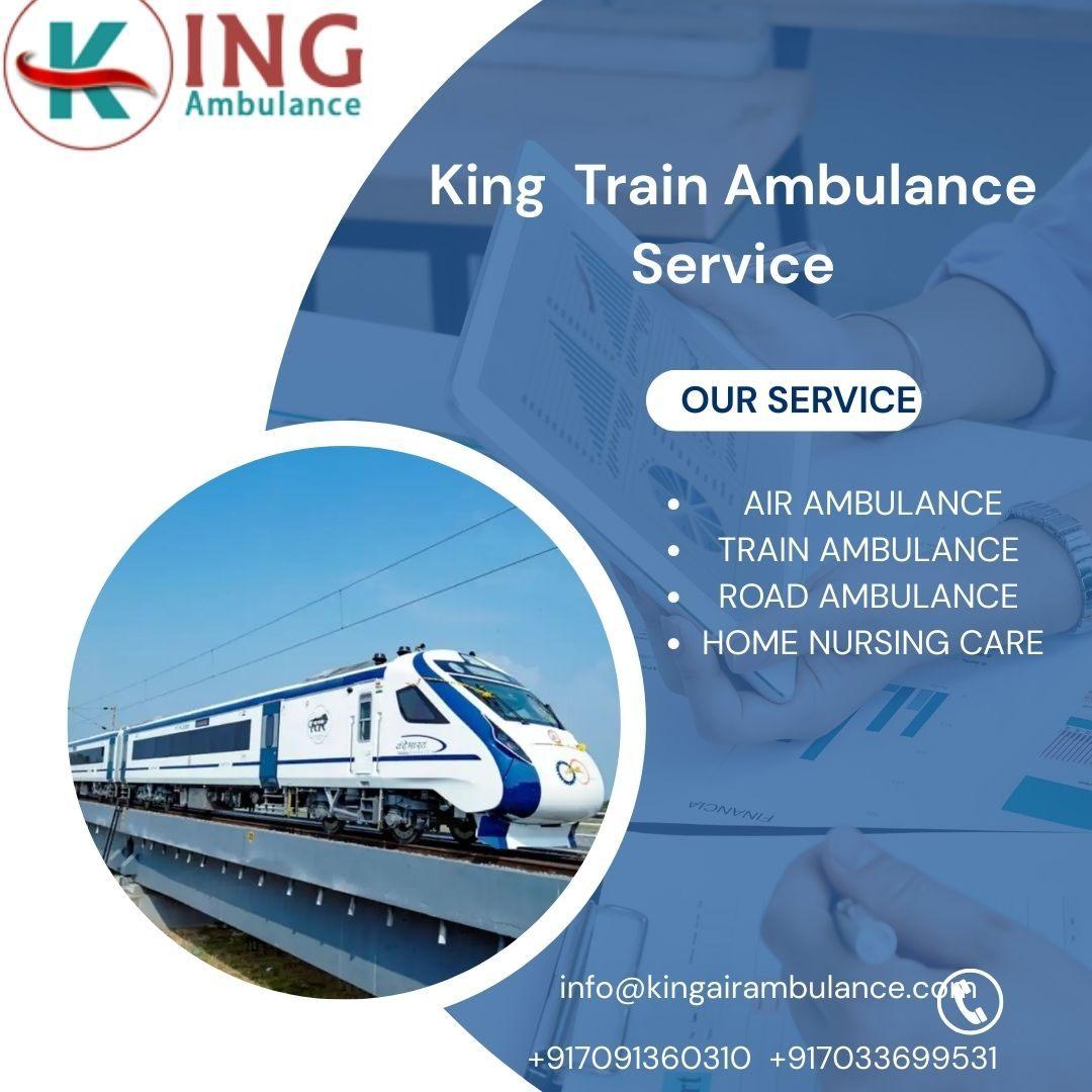 King Train Ambulance service in Bhopal is providing patients with transport 