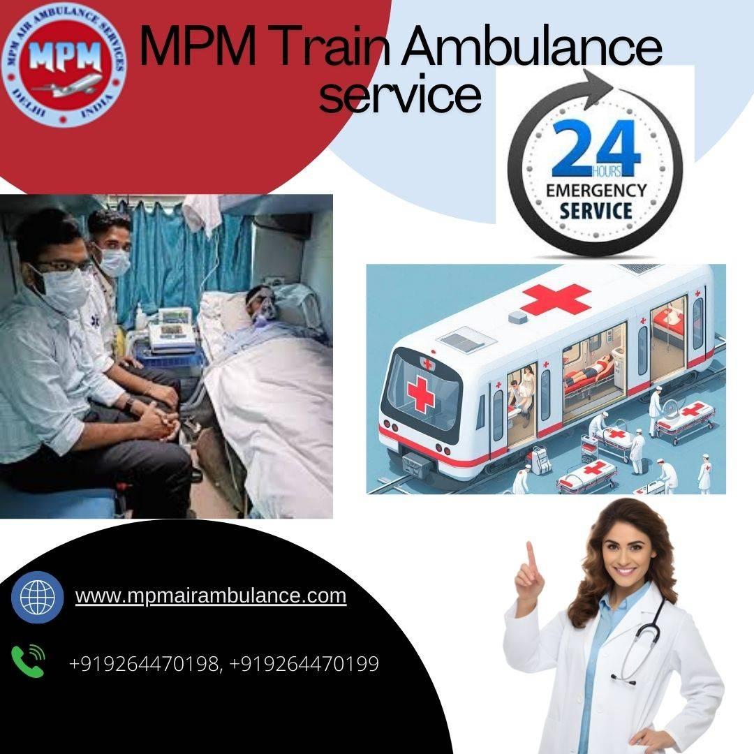 Book MPM Train Ambulance Service in Varanasi