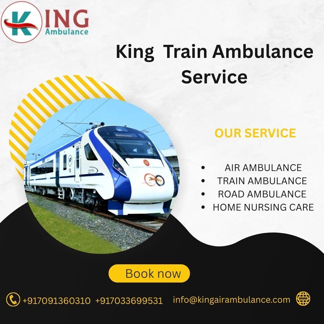 King Train Ambulance service in Indore provides a under patients.